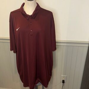 Nike Men's Burgundy Polo Shirt size 3XL